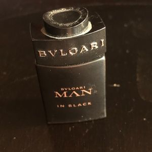 Bulgari Man in Black cologne mini bottle empty